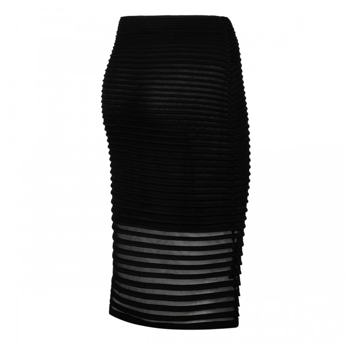 Striped pencil skirt