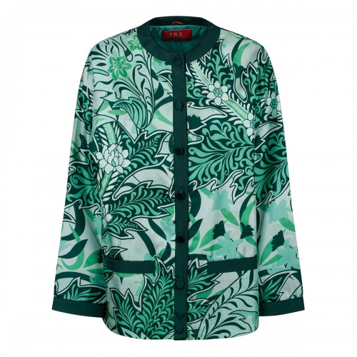 Ligea silk twill shirt-jacket