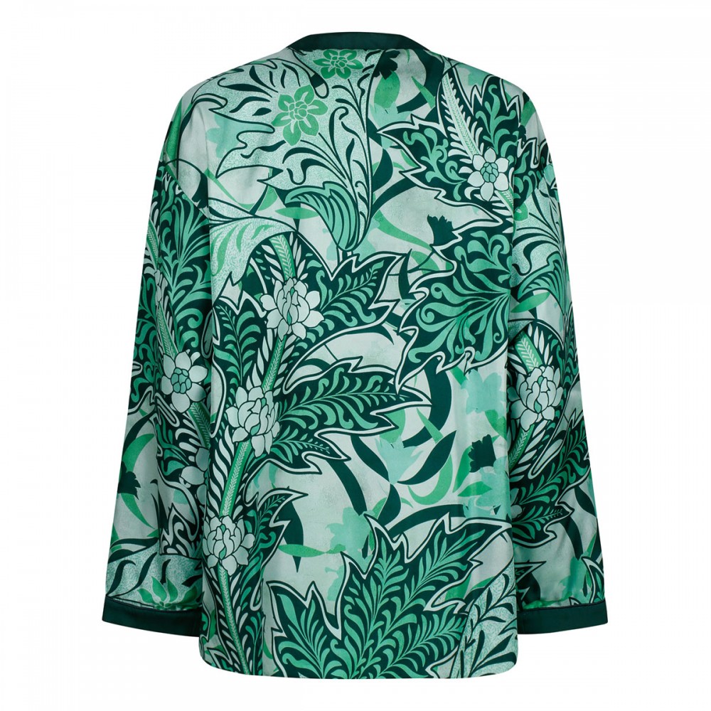 Ligea silk twill shirt-jacket