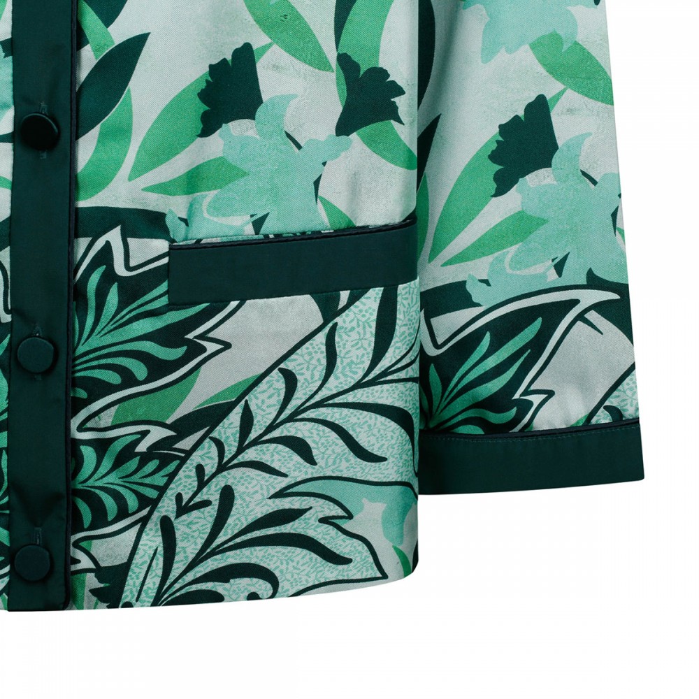 Ligea silk twill shirt-jacket