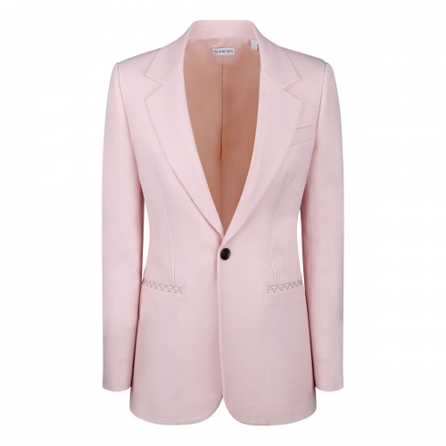 Pink wool blazer