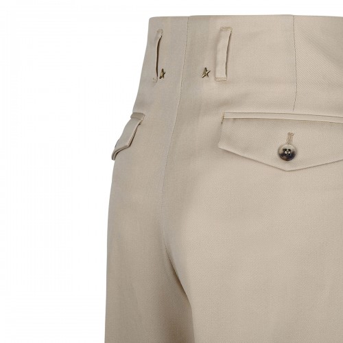 Sand wool gabardine pants 2