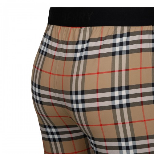 Check stretch jersey leggings 2