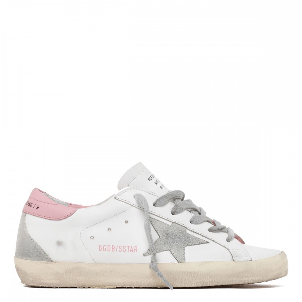 SuperStar white and light pink sneakers