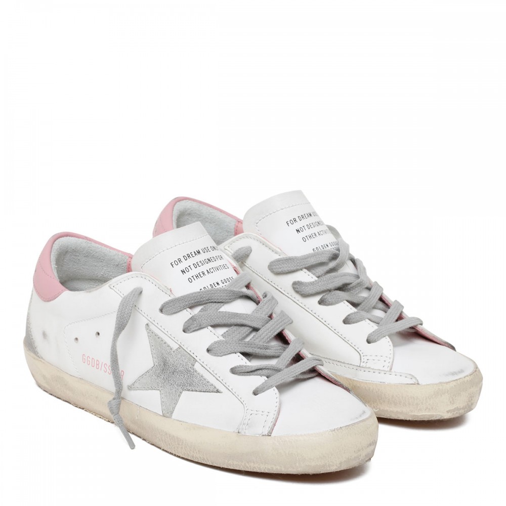 SuperStar white and light pink sneakers