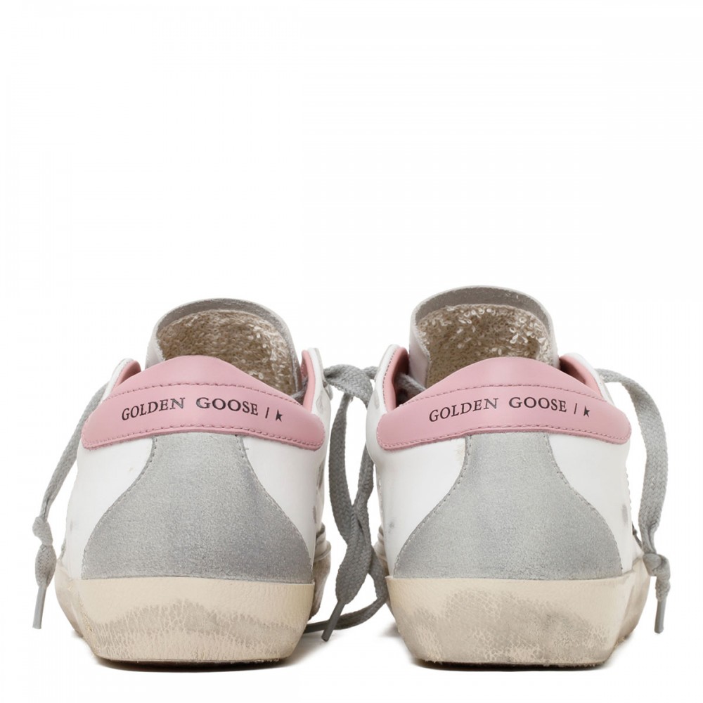 SuperStar white and light pink sneakers