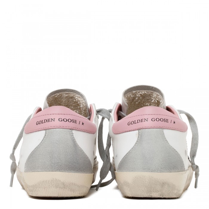 SuperStar white and light pink sneakers