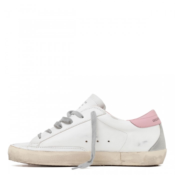 SuperStar white and light pink sneakers