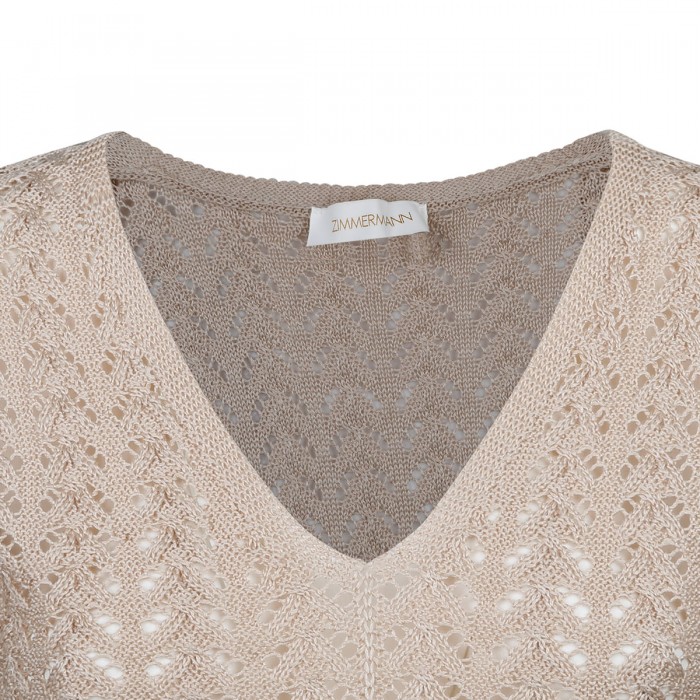 Natura knit lace top