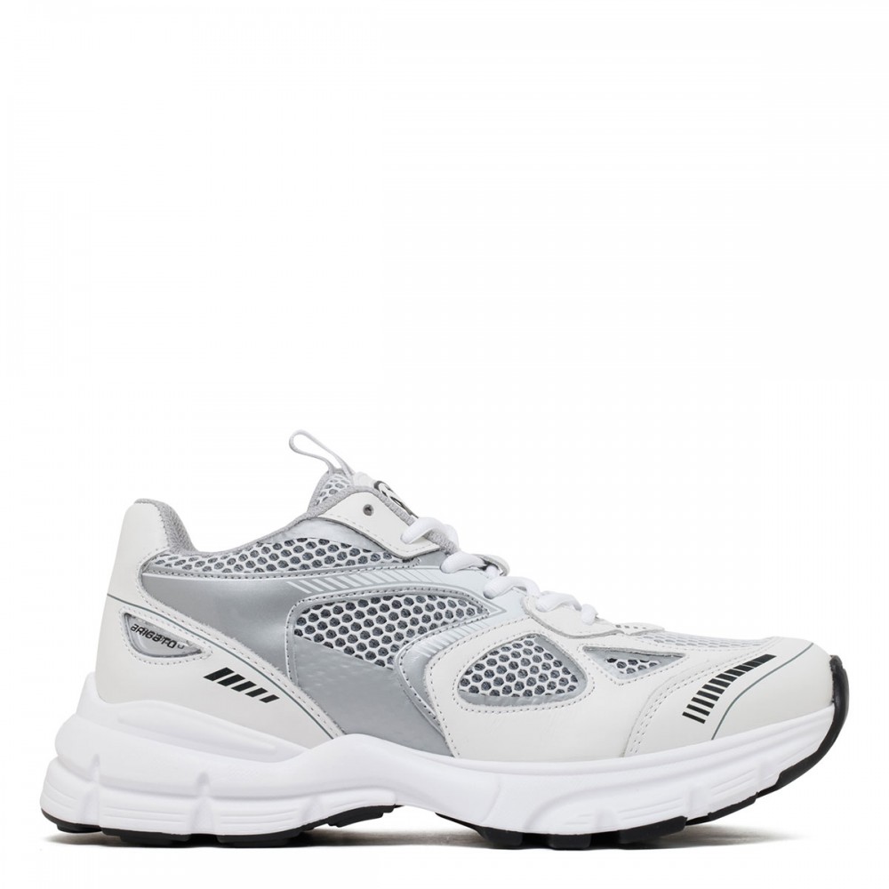Marathon white and silver runner sneakers