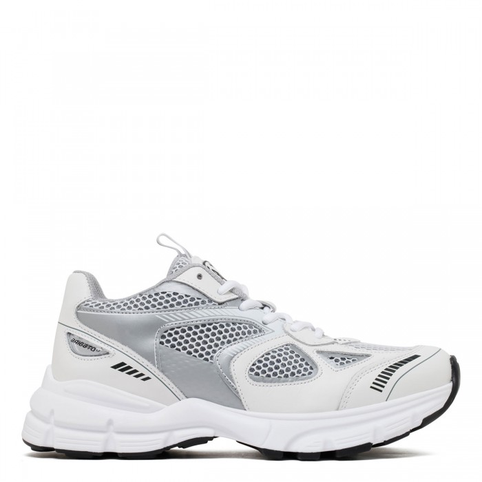 Marathon white and silver runner sneakers