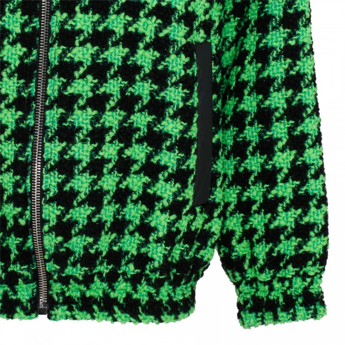 Houndstooth green and black jacket