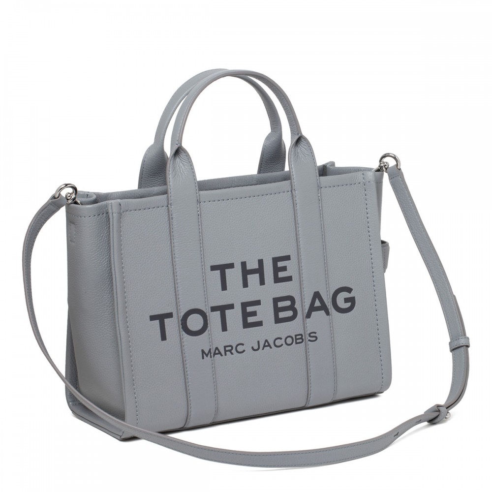 The leather medium tote bag