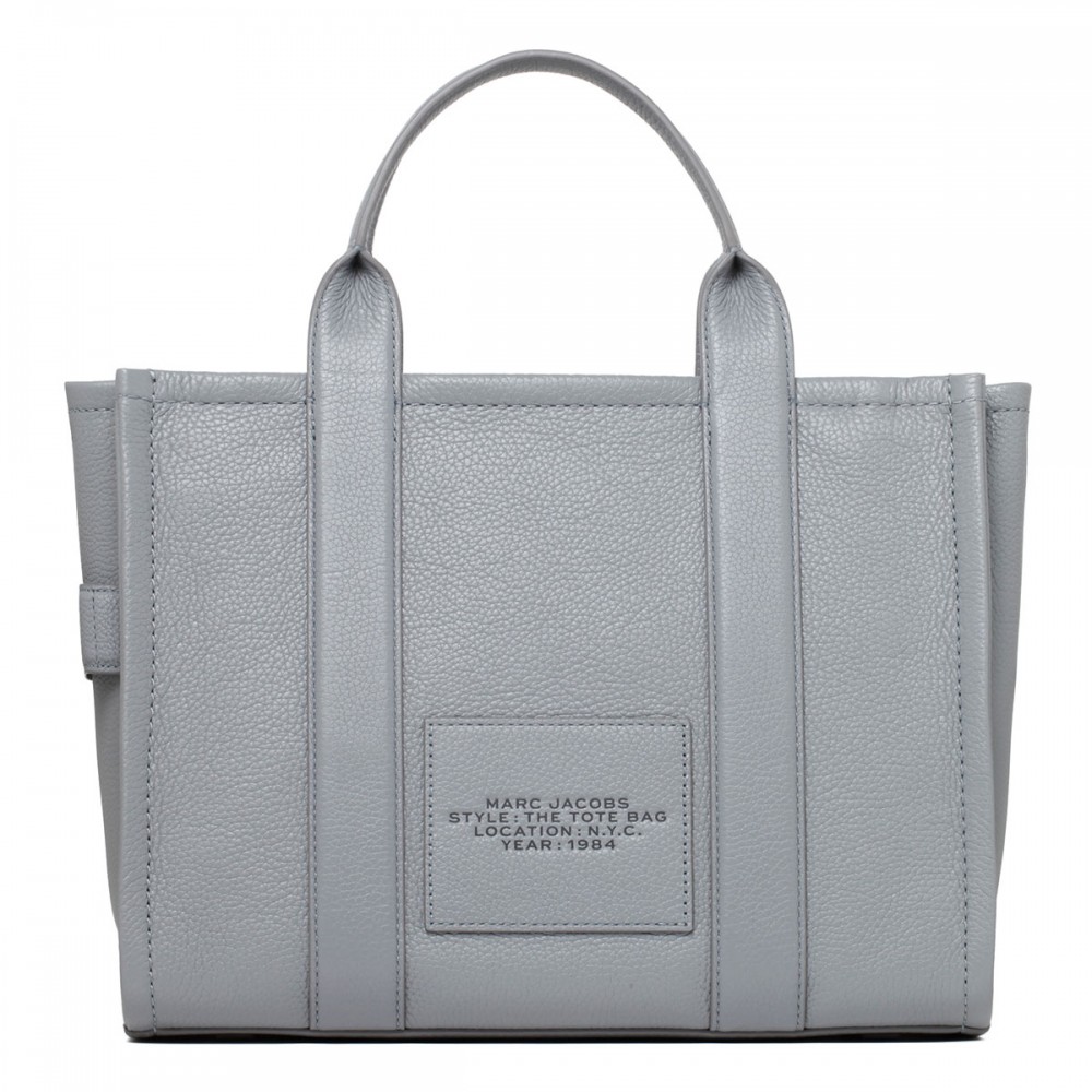 The leather medium tote bag