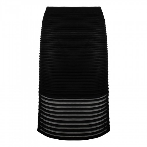 Striped pencil skirt