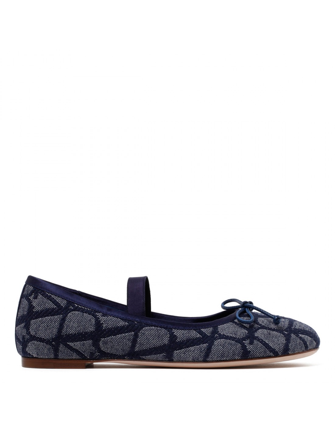 Valentino Garavani Women Black Fabric Ballerinas
