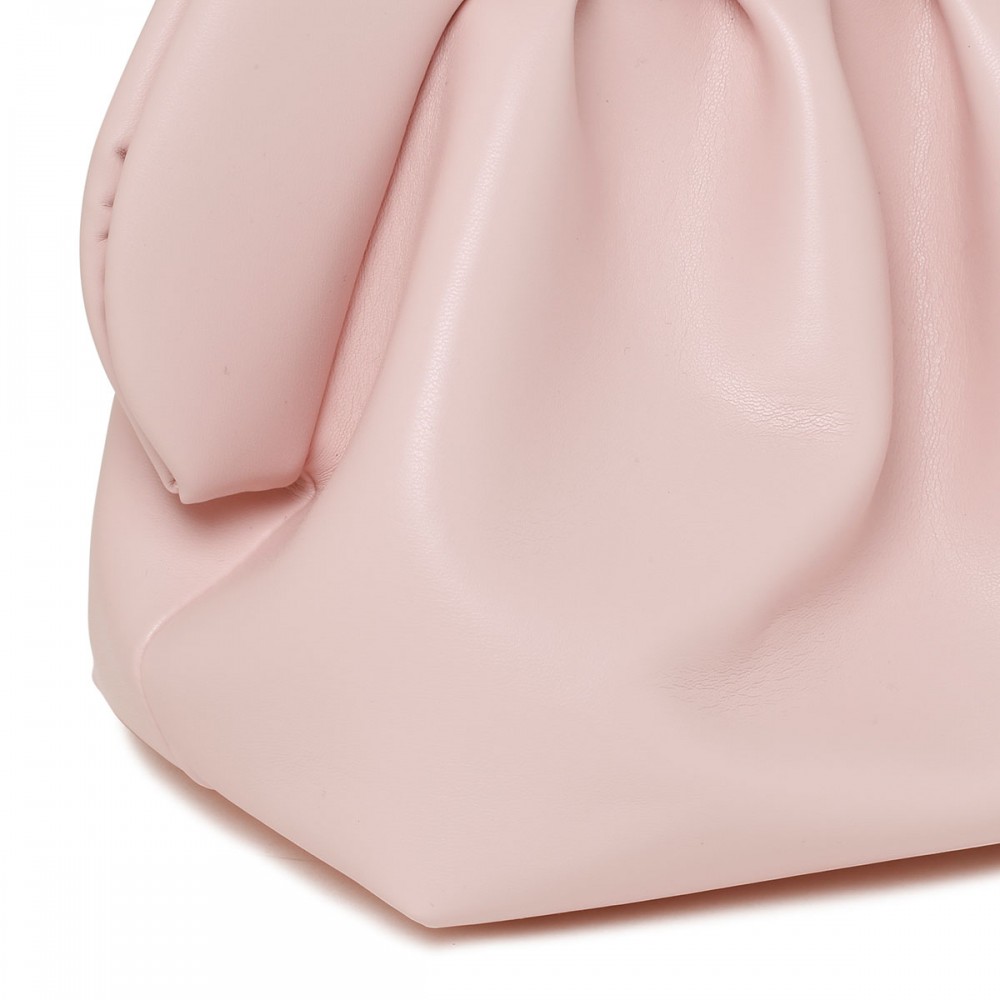 Bios pink vegan fabric clutch