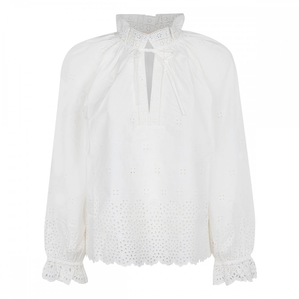 Alora white cotton blouse