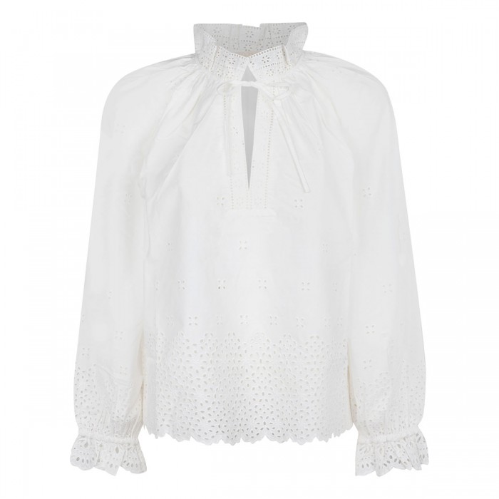 Alora white cotton blouse