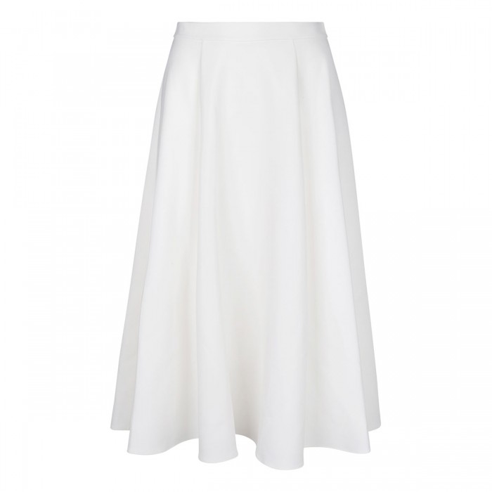White full circle skirt