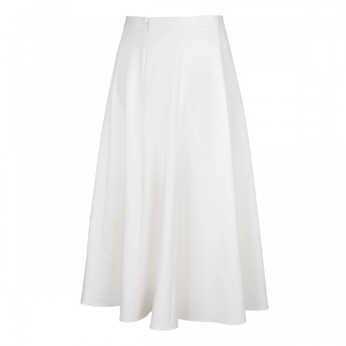 White full circle skirt