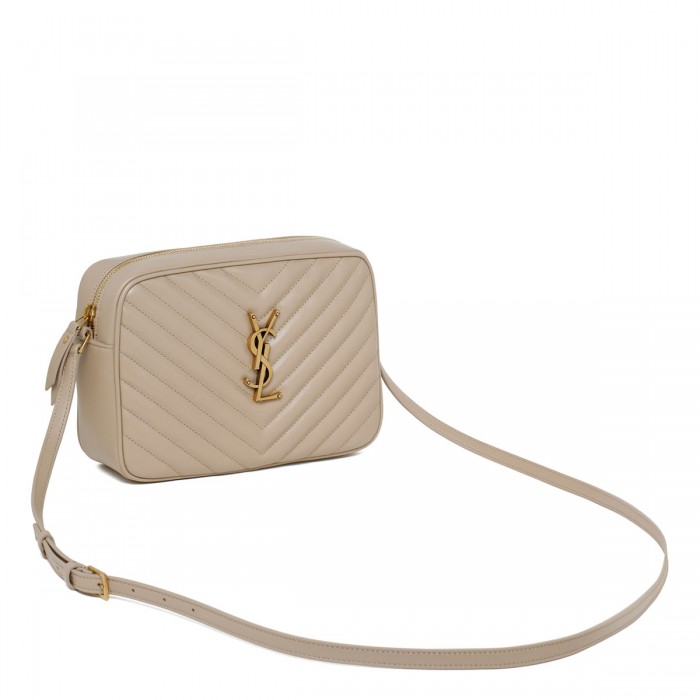 Lou dark beige camera bag