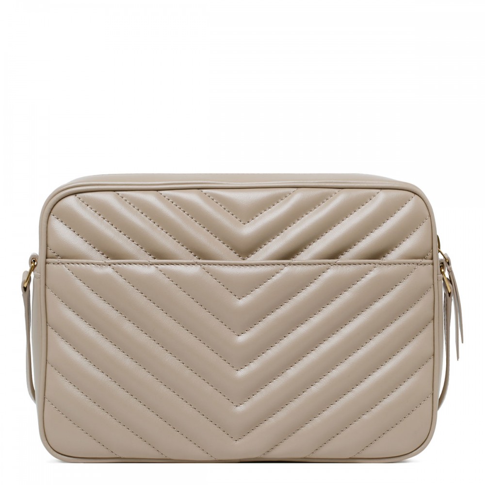 Lou dark beige camera bag