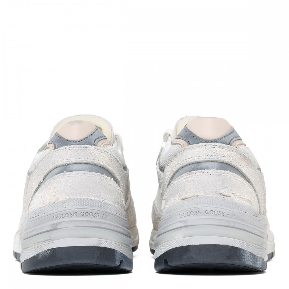 DadStar white and silver sneakers