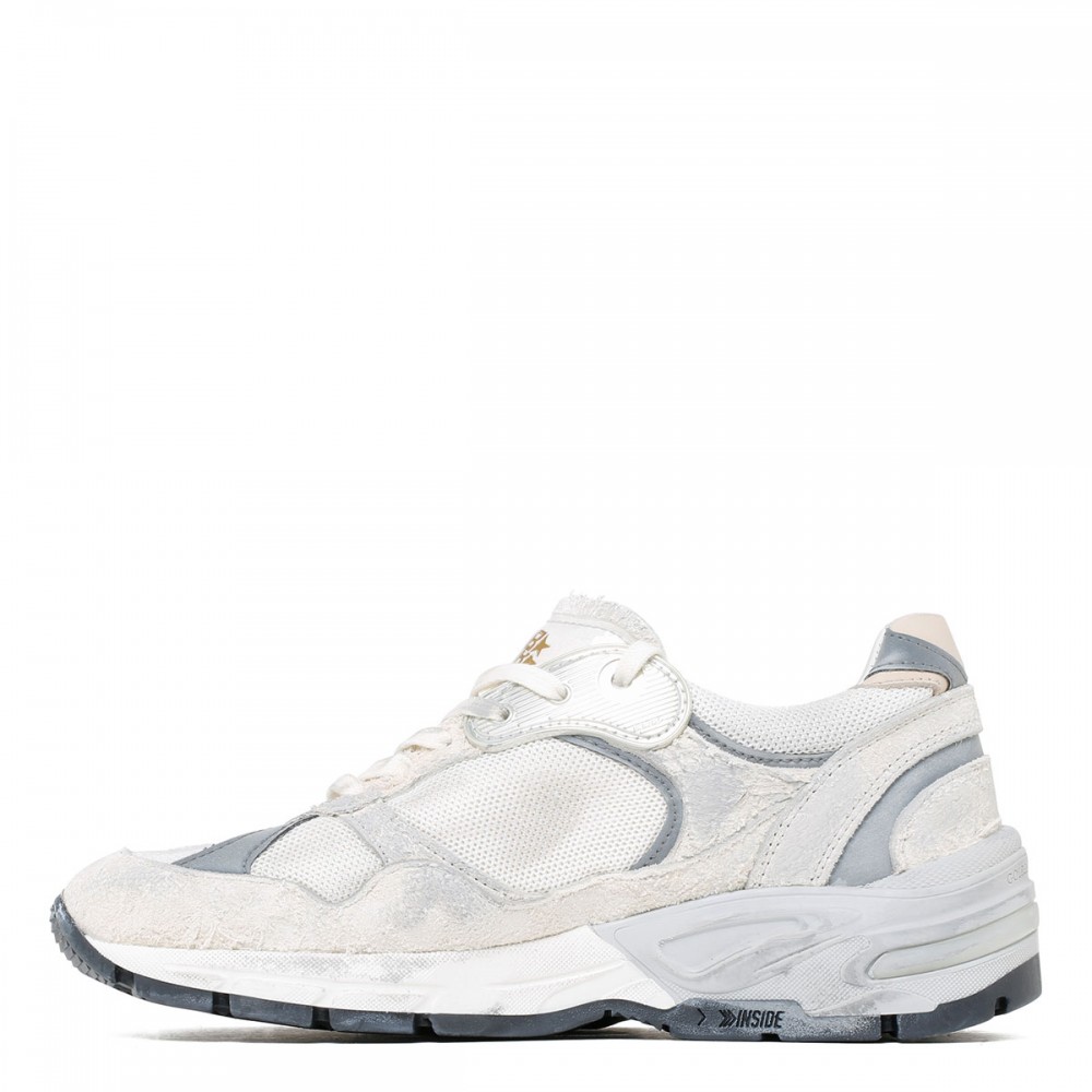 DadStar white and silver sneakers