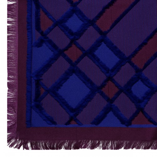 Check silk-blend scarf 2