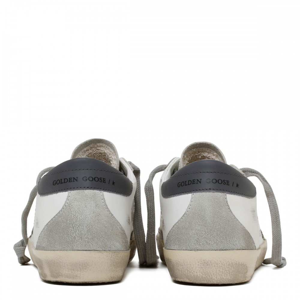 SuperStar white and dark gray sneakers