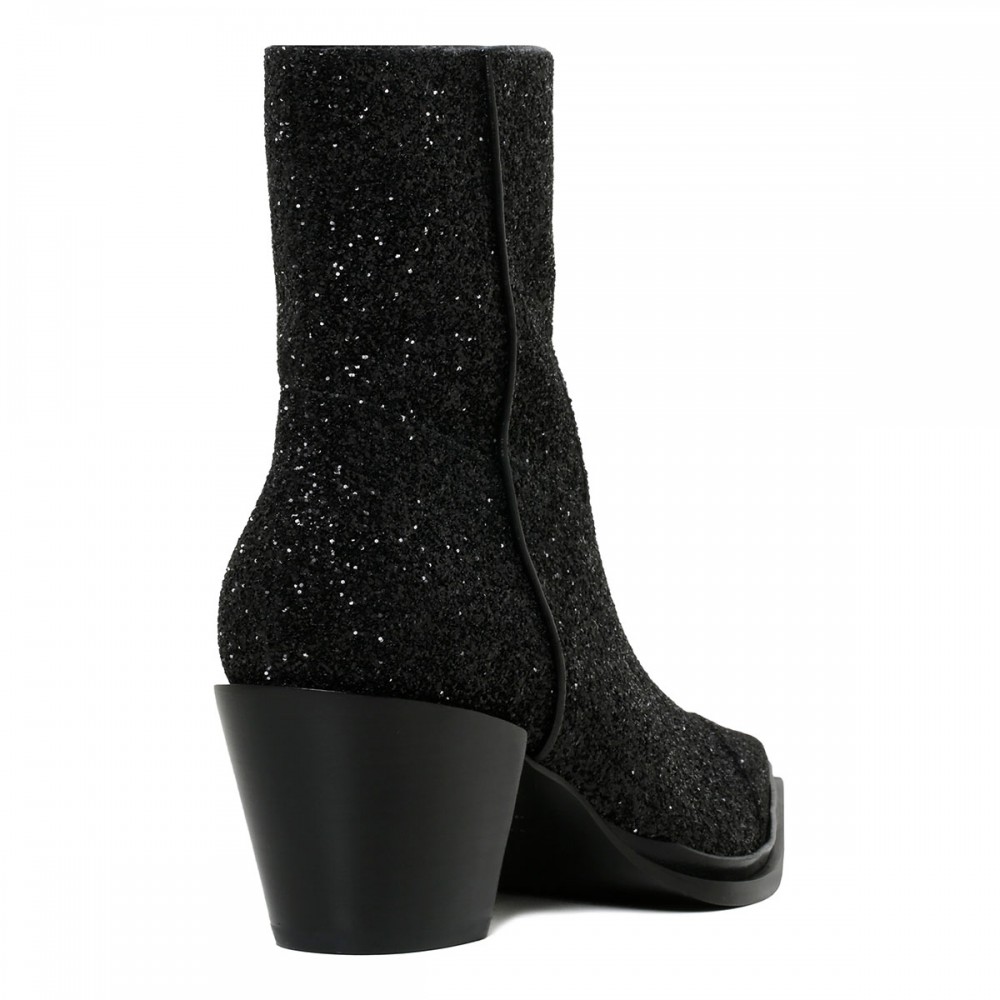 Cece glittery booties