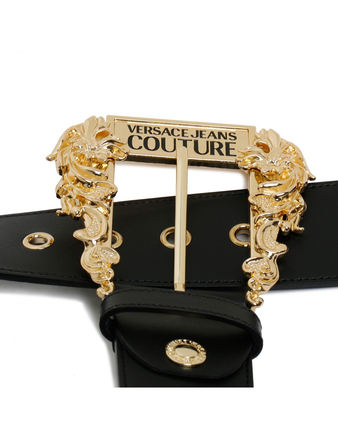 Baroque buckle leather belt