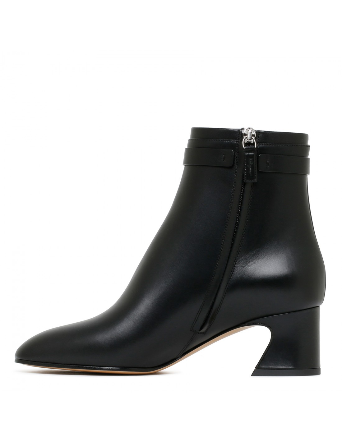 Vara chain black ankle boots