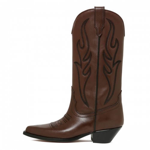 Santa Fe brown leather boots 2