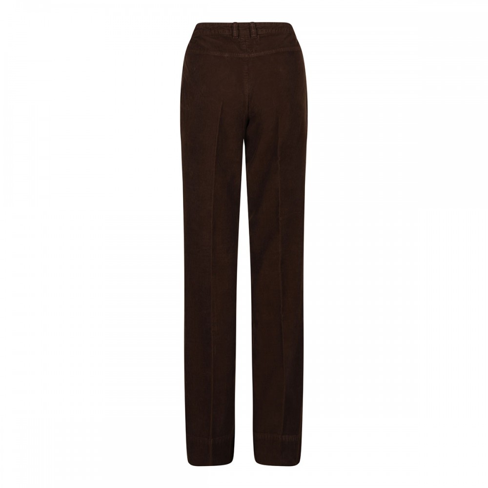 Dark chocolate hue corduroy pants
