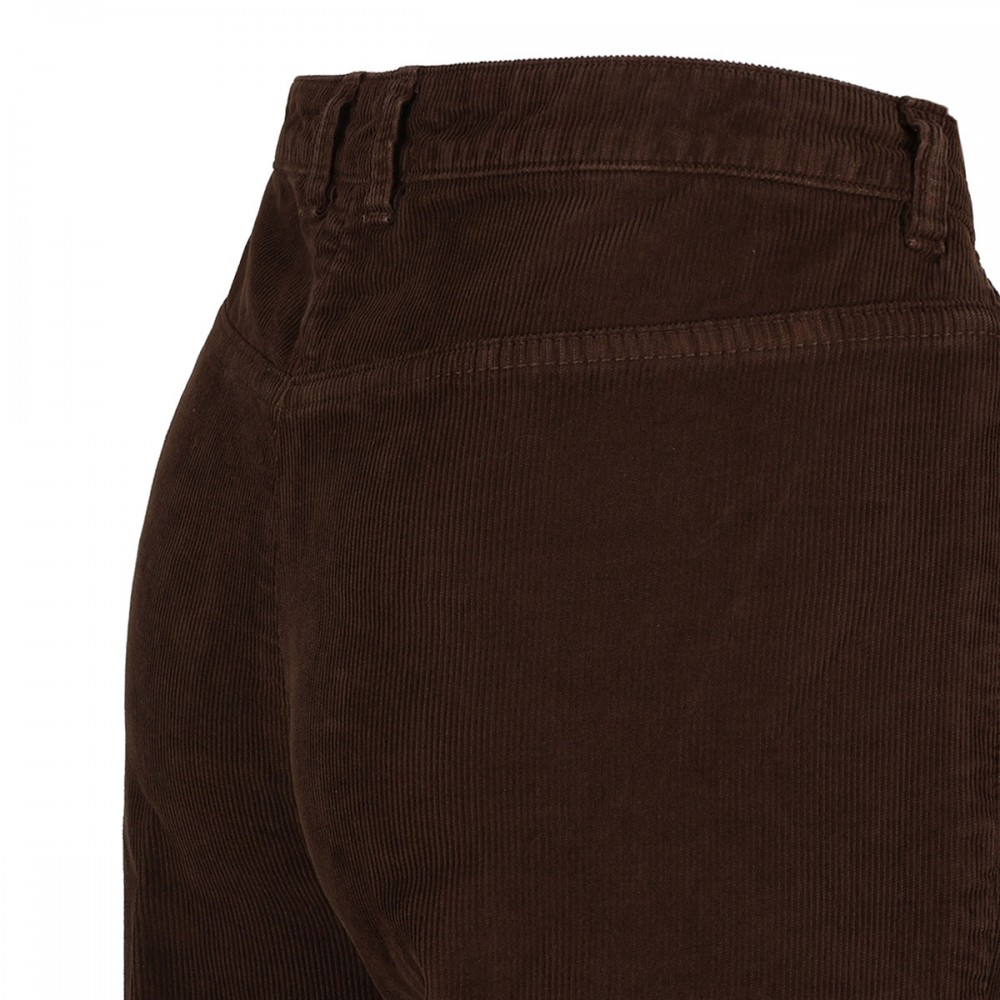 Dark chocolate hue corduroy pants
