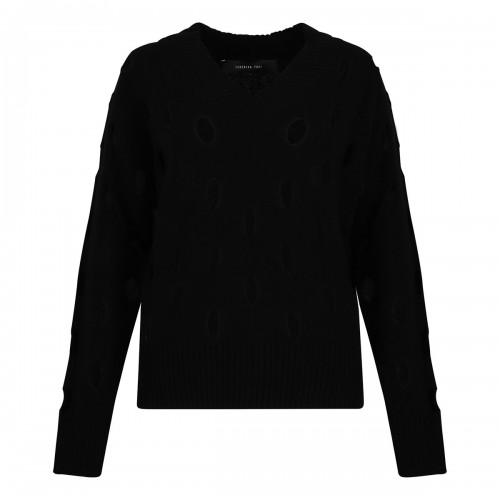 Black wool sweater