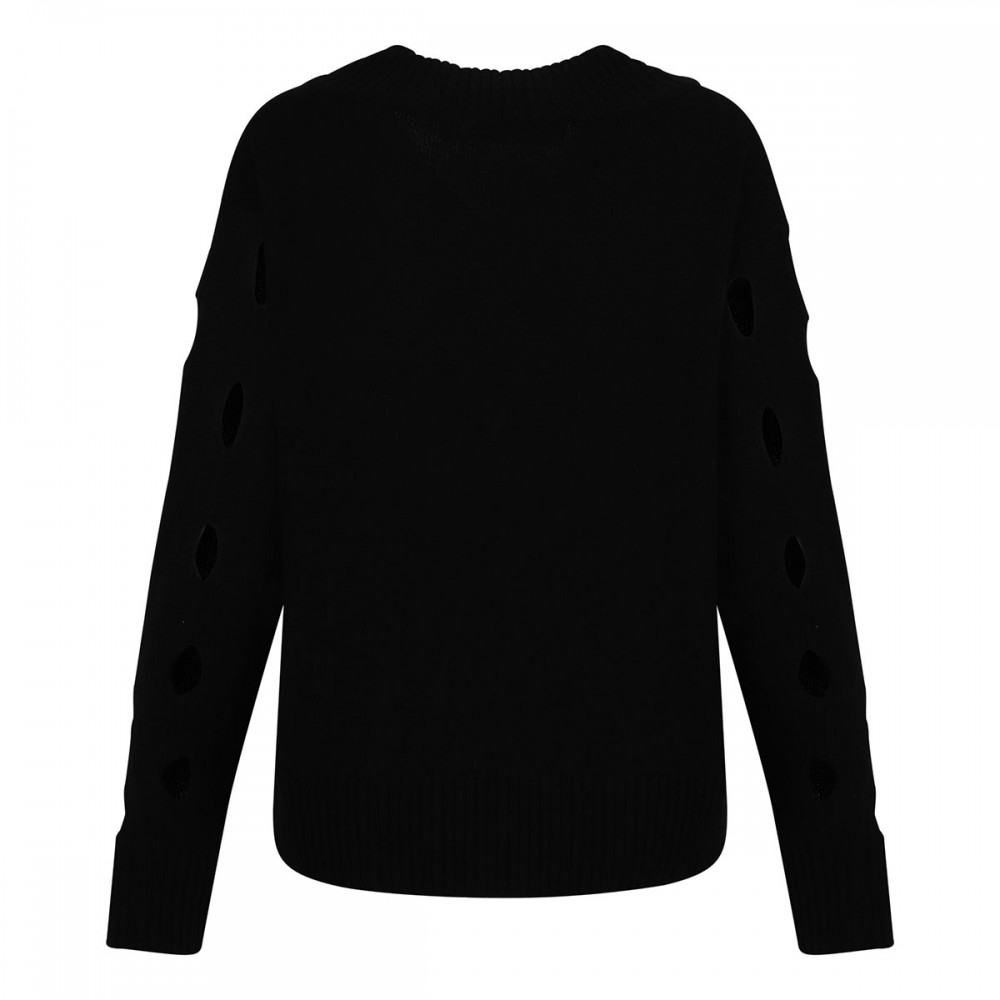 Black wool sweater