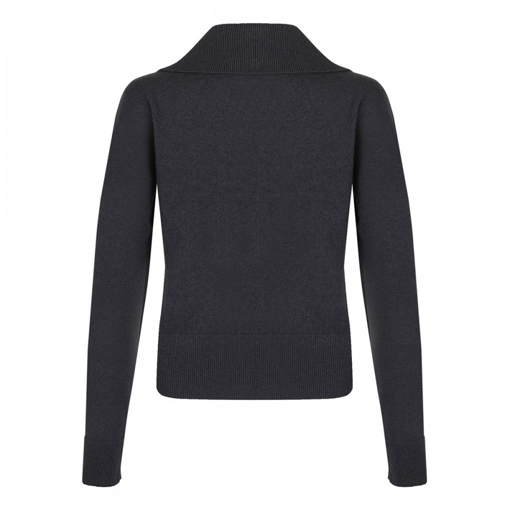Cashmere blend polo-sweater