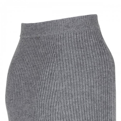 Gray ribbed-knit wool blend... 2