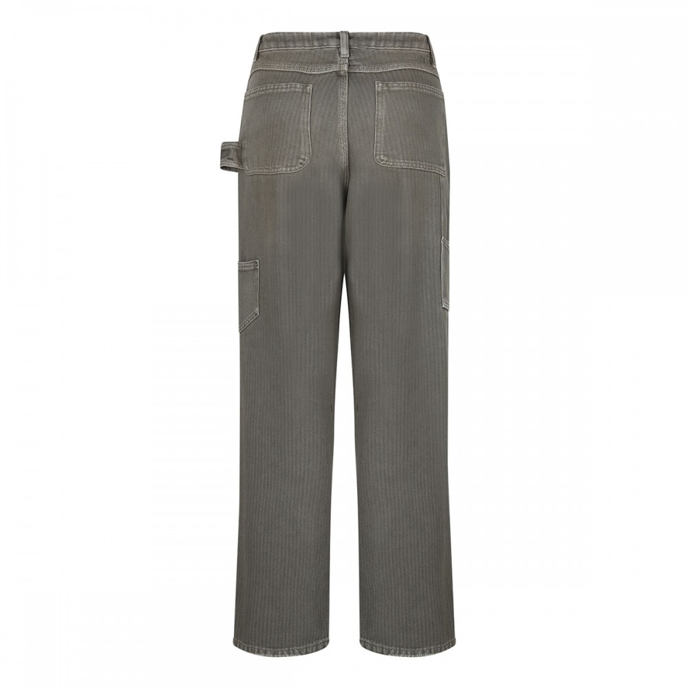 Destroyed pinstripes jeans