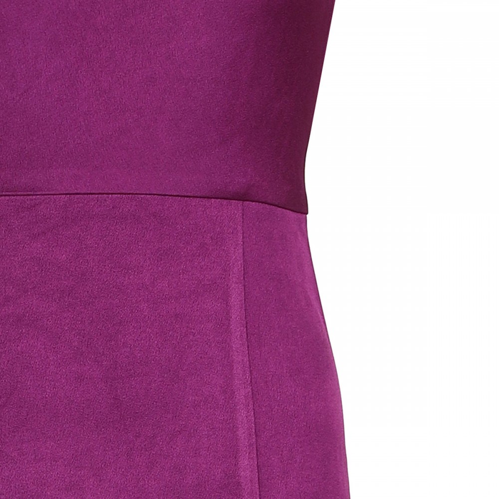 Satin crepe midi dress