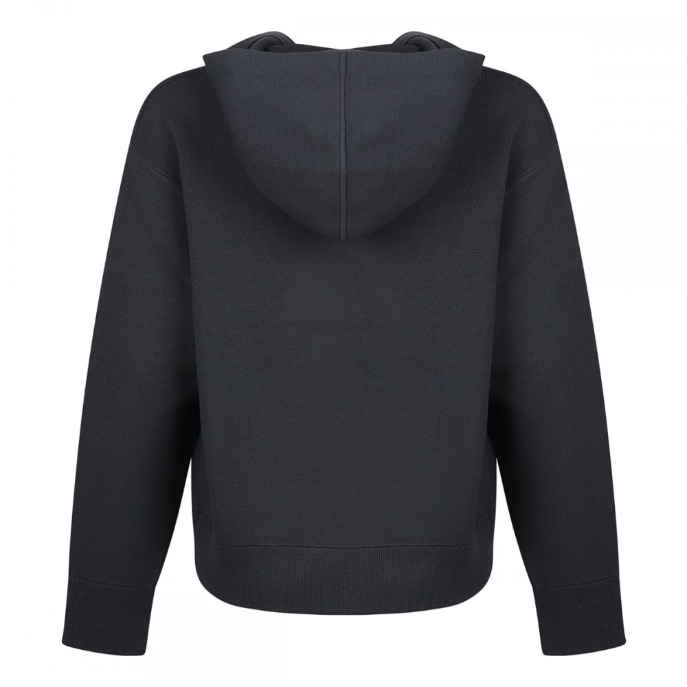 Graphite gray zipped hoodie