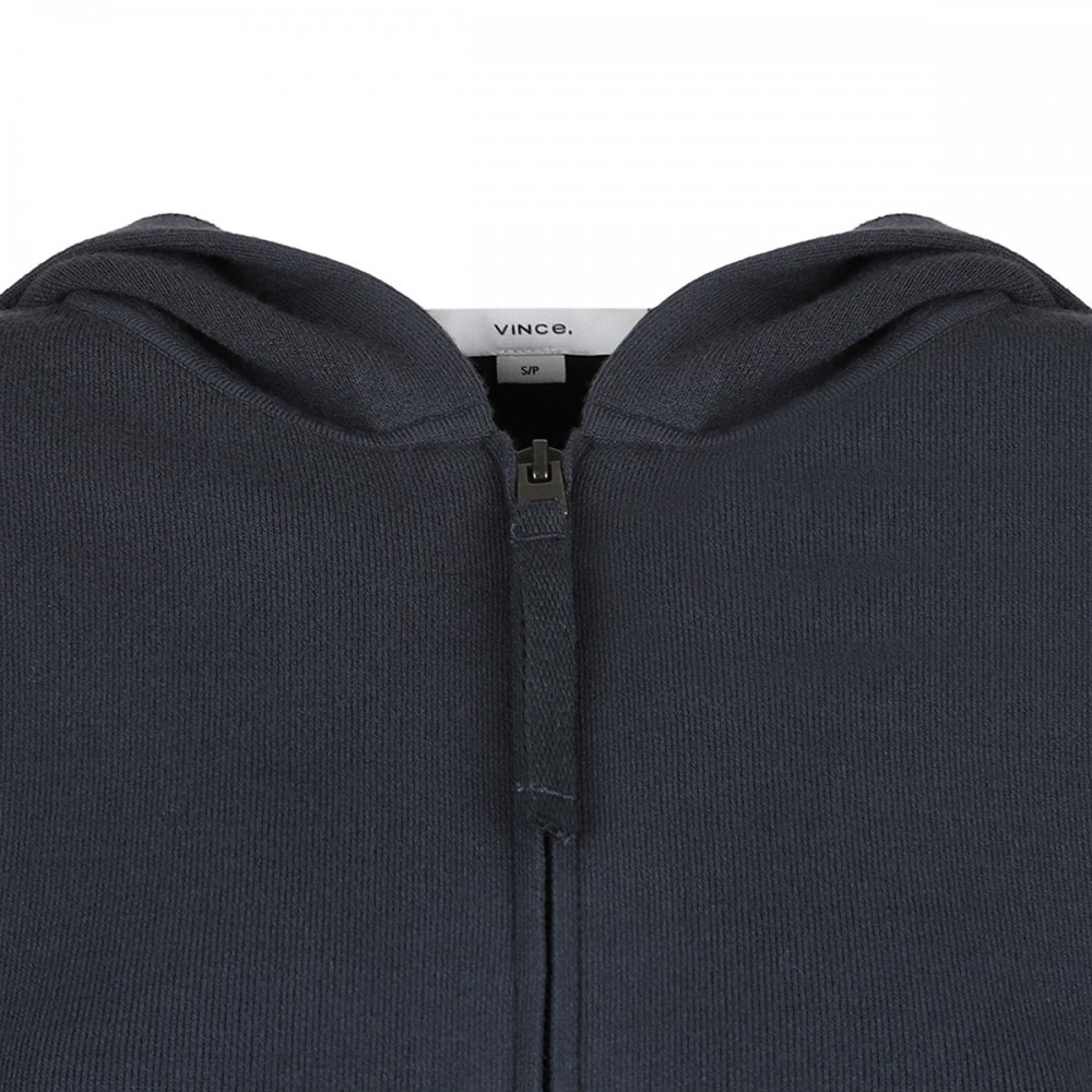 Graphite gray zipped hoodie