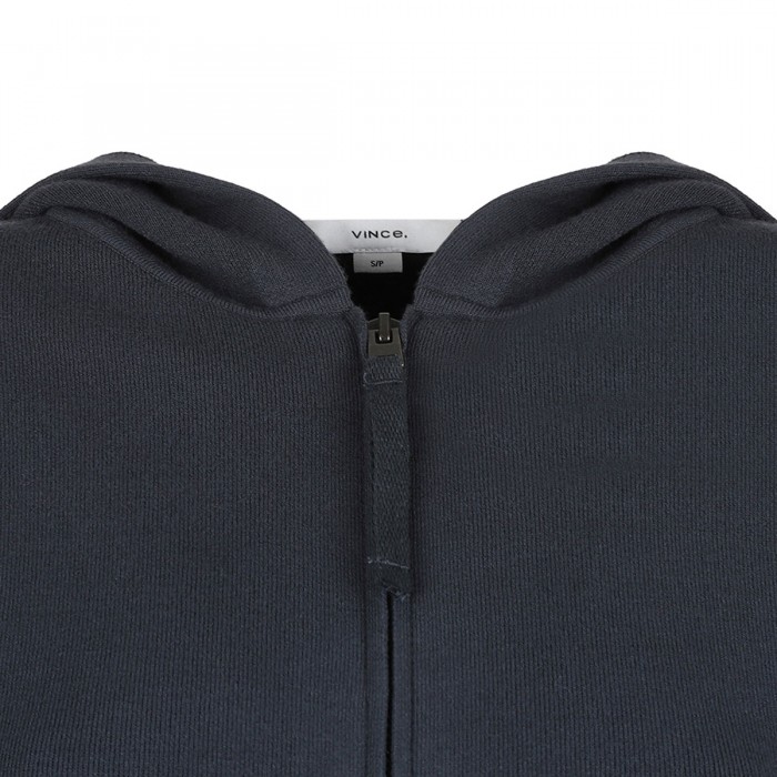 Graphite gray zipped hoodie