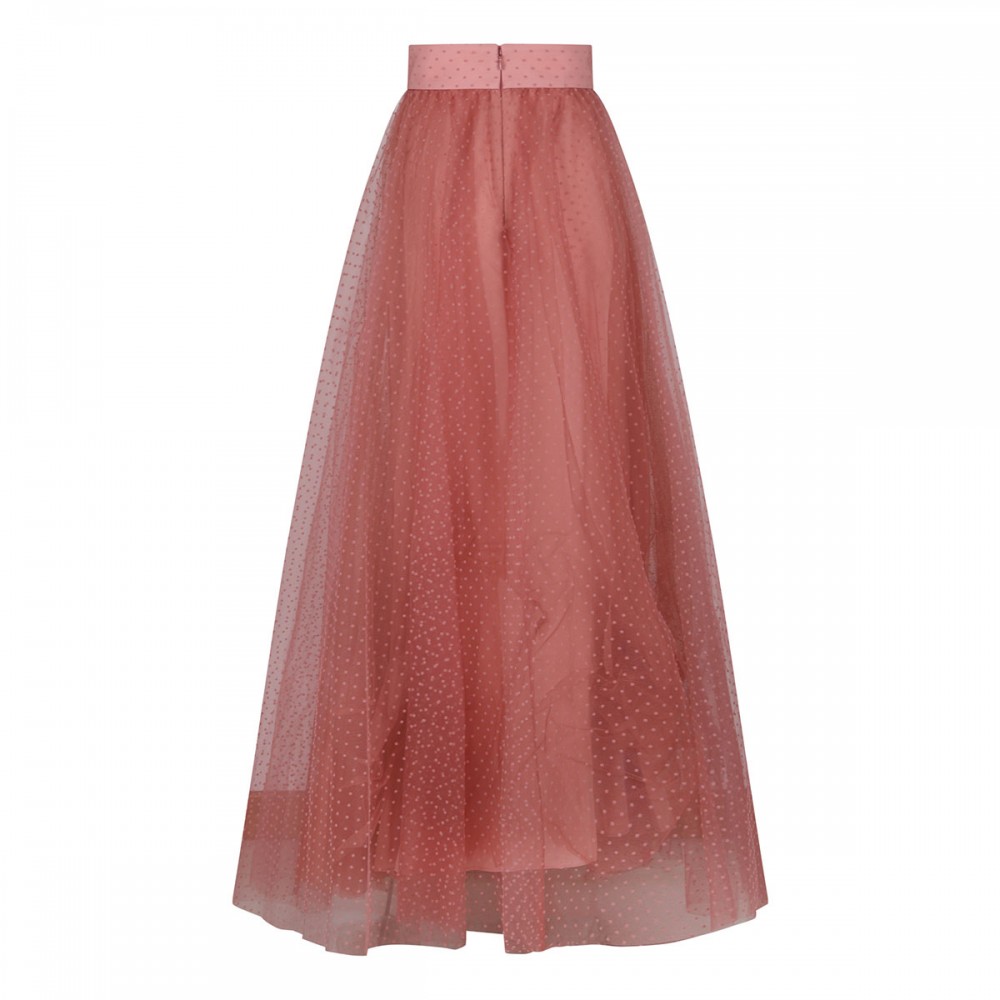 Tulle blush hue skirt