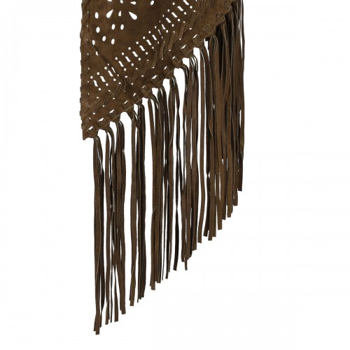 Bronze-hue suede cape 2