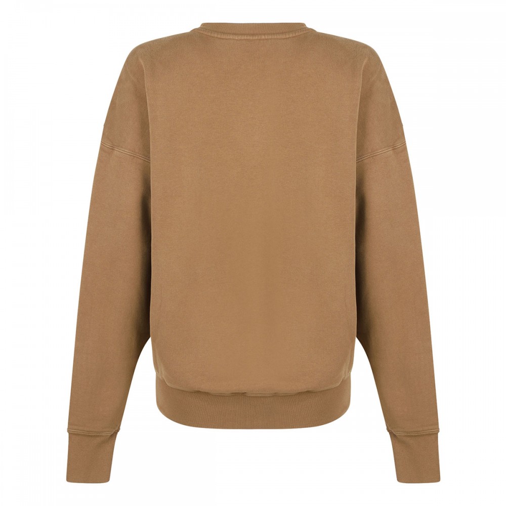 Dark beige fleece sweatshirt