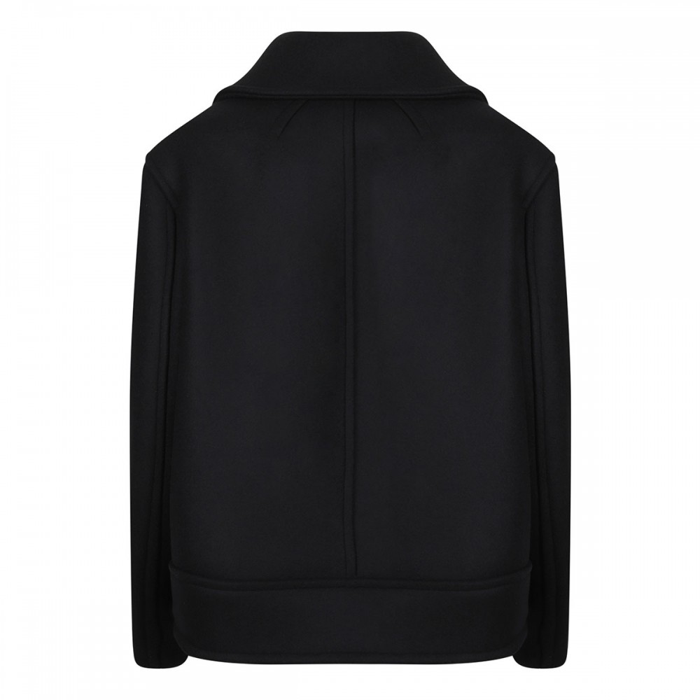 Oversized wool peacoat